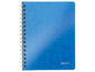 Leitz Carnet de notes Wow College A5, À carreaux, Bleu