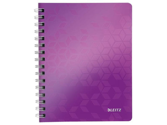 Leitz Carnet de notes WOW College A5, À carreaux, Violet