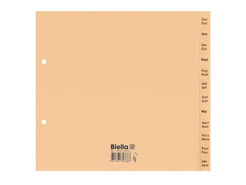 Biella Registre Couverture partielle, A4, Jan-Dec