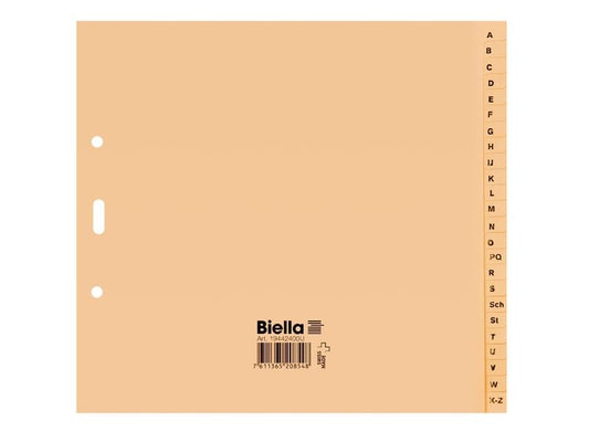 Biella Registre Couverture partielle, A4, A-Z