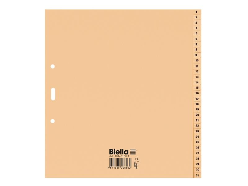 Biella Registre A4, 1-31