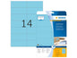 HERMA Étiquettes universelles 10.5 x 4.23 cm, 280 étiquettes, bleu