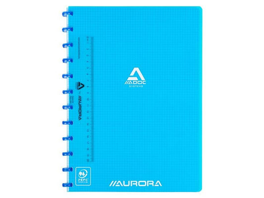 Adoc Carnet de notes Pap-Ex Colorline, A4, bleu, quadrillé