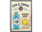 Nostalgic Art Carte postale Gin & Tonic 14 x 10 cm