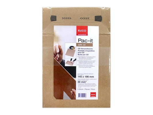 ELCO Enveloppe CD/DVD, 180 x 195 mm, 1 pièce