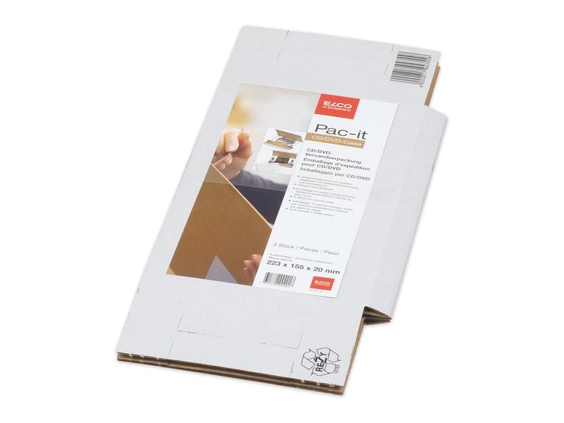 ELCO Carton d’expédition CD/DVD, 22.3 x 15.5 x 2 cm, 3 Pièce/s