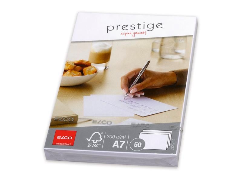 ELCO Carte vierge Prestige A7, 50 Pièce/s