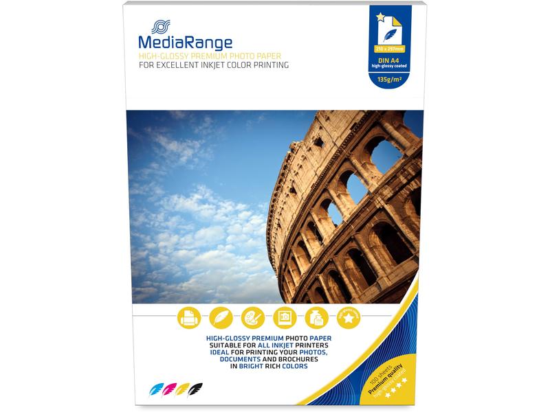 MediaRange Papier photo A4 135 g/m² 100 Pièce/s
