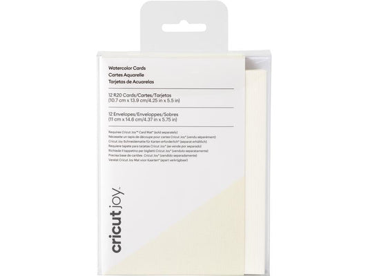 Cricut Carte vierge pour peinture à l'eau R20 12 pièces