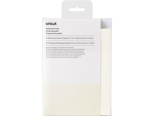 Cricut Carte vierge pour peinture à l'eau R40 10 pièces
