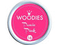 Woodies Tampon encreur 35 mm Panic Pink, 1 pièce