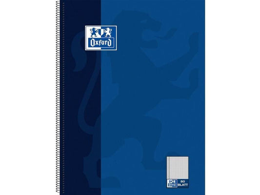 Oxford Cahier Bloc-notes collège A4+, quadrillé, bleu