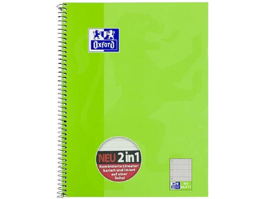 Oxford Cahier Bloc-notes collège A4+, KarLi, vert clair