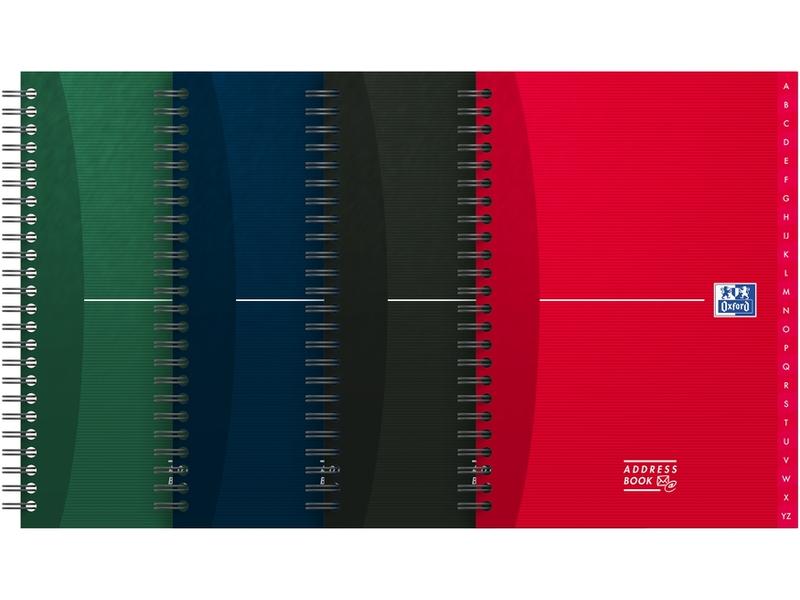 Oxford Carnet d’adresses A4, linéature spéciale, assorti