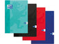 Oxford Cahier d'école A4, quadrillé, assorti
