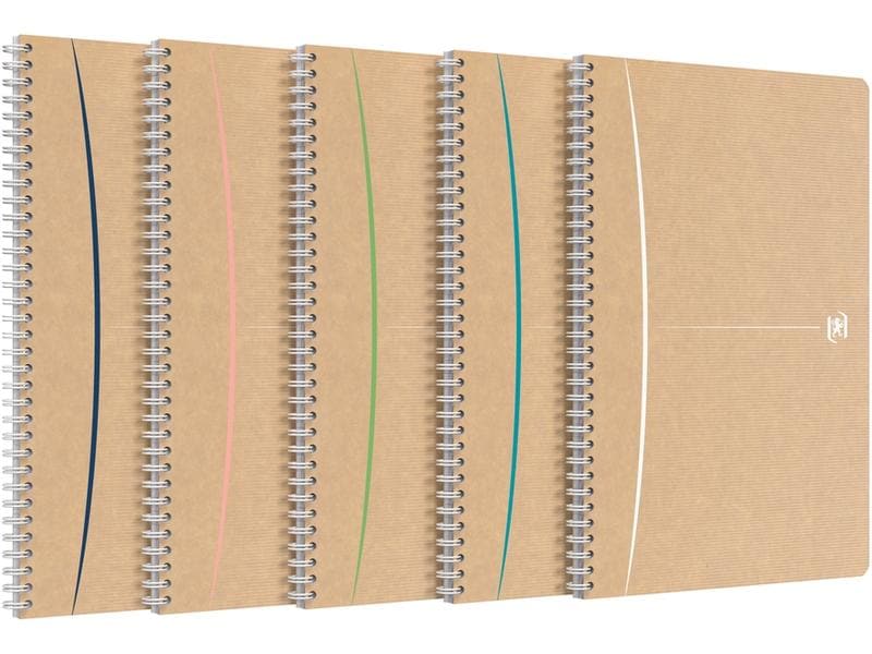 Oxford Carnet de notes A4, ligné, assorti