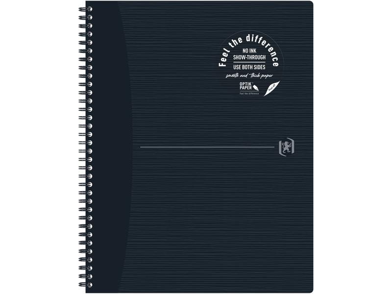 Oxford Bloc-notes A4+, quadrillé, noir