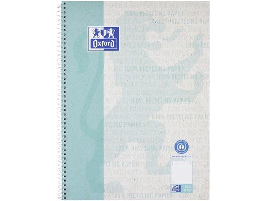Oxford Bloc-notes Bloc-notes collège à pois, A4+, bleu