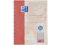 Oxford Bloc-notes Bloc-notes collège quadrillé, A5+, rouge