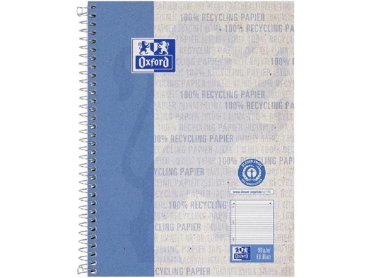 Oxford Bloc-notes Bloc-notes collège ligné, A5+, bleu