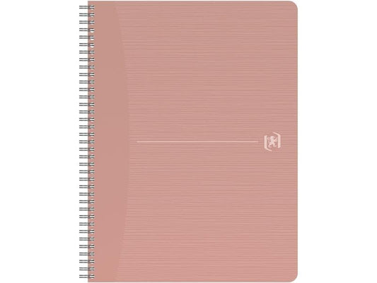 Oxford Carnet de notes Cahier à spirales ligné, rose