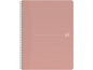 Oxford Carnet de notes Cahier à spirales ligné, rose