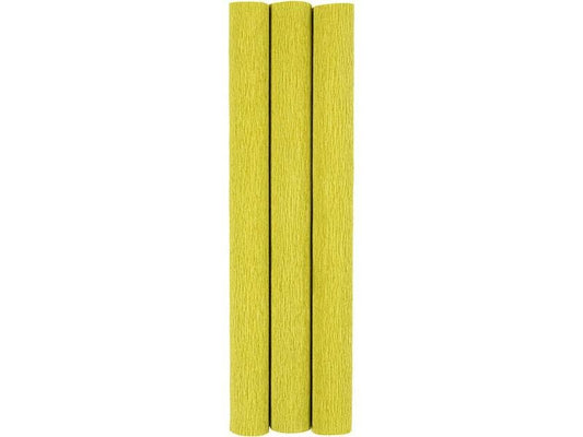 Creativ Company Papier crêpe 25 x 60 cm, 3 rouleaux, vert clair
