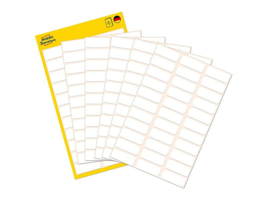 Avery Zweckform Étiquettes multi-usage 20 x 8 mm, 6 feuille