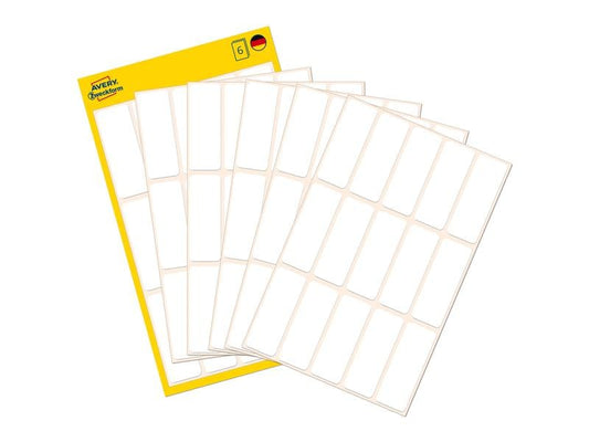 Avery Zweckform Étiquettes multi-usage 38 x 14 mm, 6 feuille