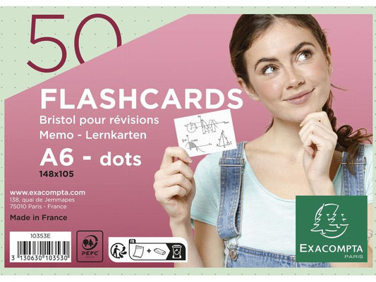 Exacompta Fiches Pois, Vert