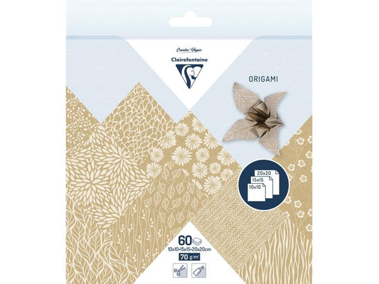 Clairefontaine Feuilles origami Origami Floral 70 g/m², 60 feuilles