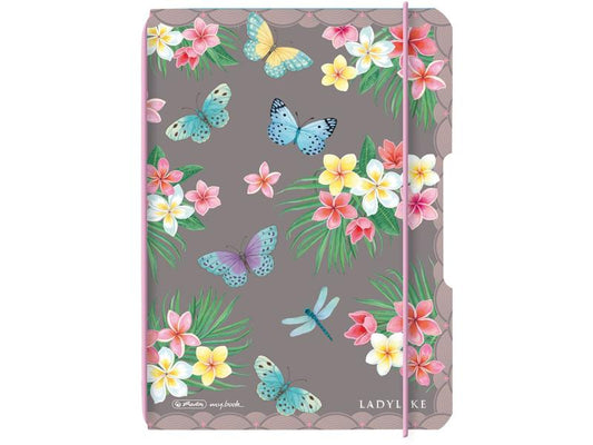 Herlitz Carnet de notes Ladylike Butterflies A6, 40 feuilles, pointillés