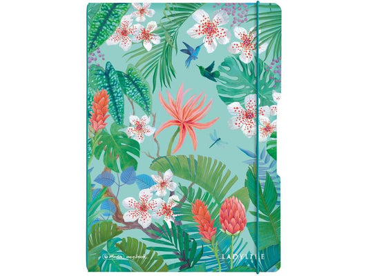 Herlitz Carnet de notes Ladylike Jungle A4, 2 x 40 p., ligné/cartonné