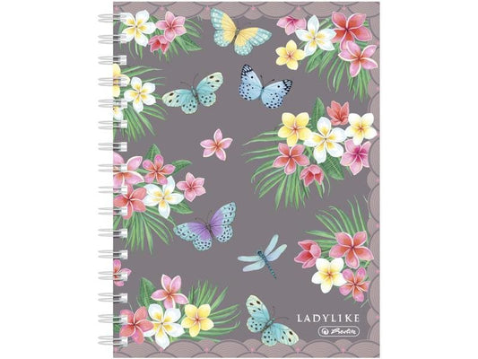 Herlitz Bloc-notes Ladylike Butterflies A5, 100 feuilles