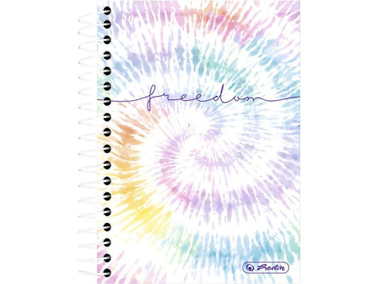 Herlitz Bloc-notes New Batik Freedom Quadrillé, 10.5 x 14.5 cm