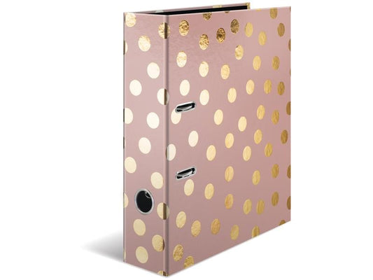 HERMA Dossier Dots A4 7 cm, rose sombre