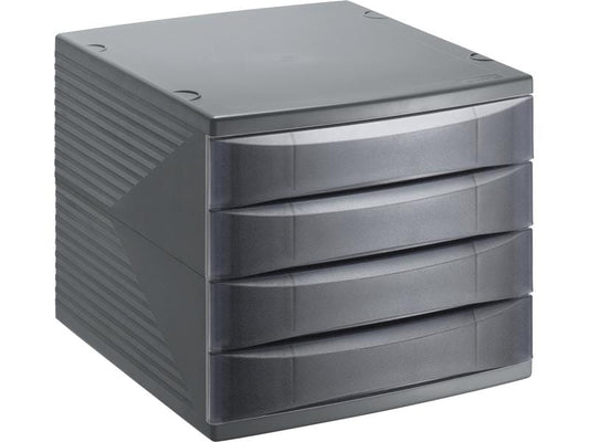 Rotho Boîte à tiroirs Quadra 4 anthracite