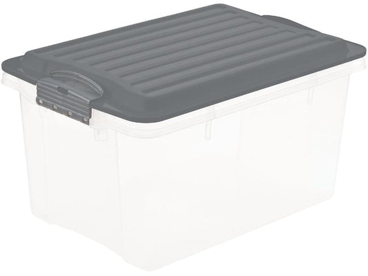 Rotho Boîte de rangement Compact A5 / 4.5 litres anthracite