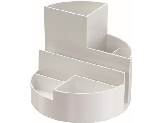 Maul Pot à crayons Boîte ronde Eco Blanc