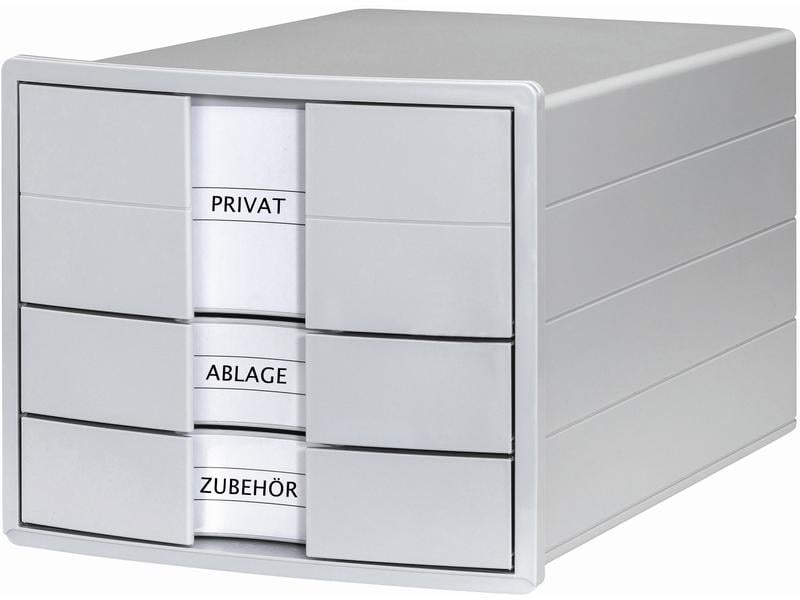 HAN Boîte à tiroirs Impuls 3 tiroirs, gris clair