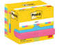 Post-it Fiche de bloc-notes Energy 51 x 38 mm, Multicolore, 12 blocs