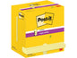 Post-it Fiche de bloc-notes Super Sticky Z-Notes 76 x 127 mm, jaune