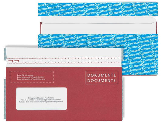 Goessler Pochette pour documents Docufix FSC C6/5 fenêtre gauche, 250 pièces