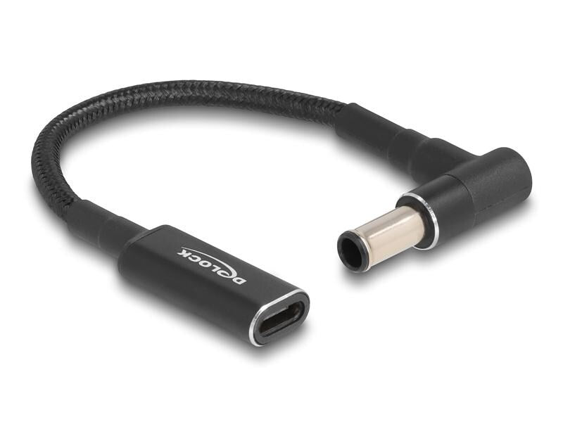 Delock Câble de chargement USB-C à Sony 6 x 4.3 mm angulé à 90°, 15 cm