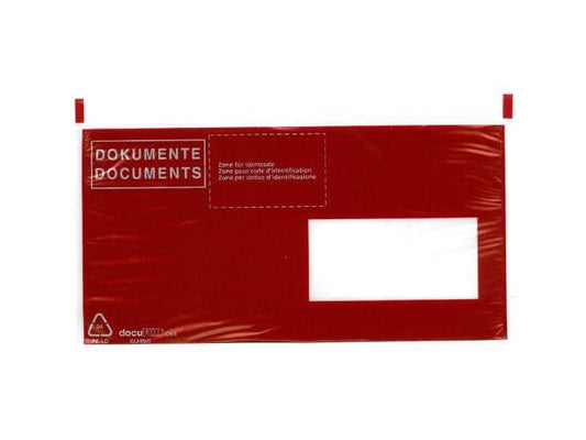 Büroline Pochette pour documents C6/5 Rouge, 250 pièces