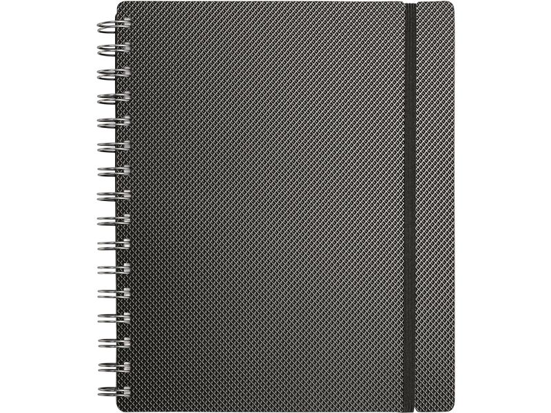 Kolma Carnet de notes Selection A5 Plaid, noir