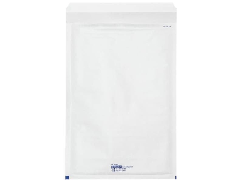 Brieger Pochette rembourrée à bulles d’air 11.5 x 21.5 cm, Blanc