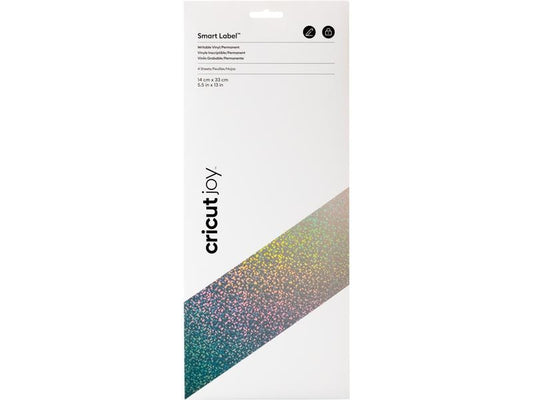 Cricut Film de vinyle Joy 14 x 33 cm, 4 feuilles, holographique argent