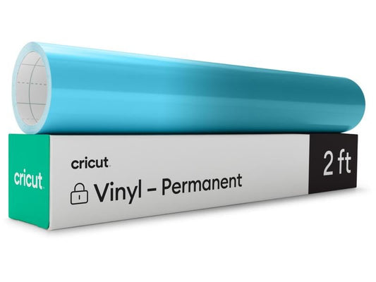 Cricut Film de vinyle Activé par le froid 30 x 60 cm, Bleu clair/Turquoise