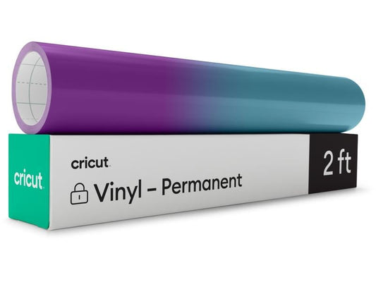 Cricut Film de vinyle Activé par la chaleur 30 x 60 cm, Violet/Turquoise